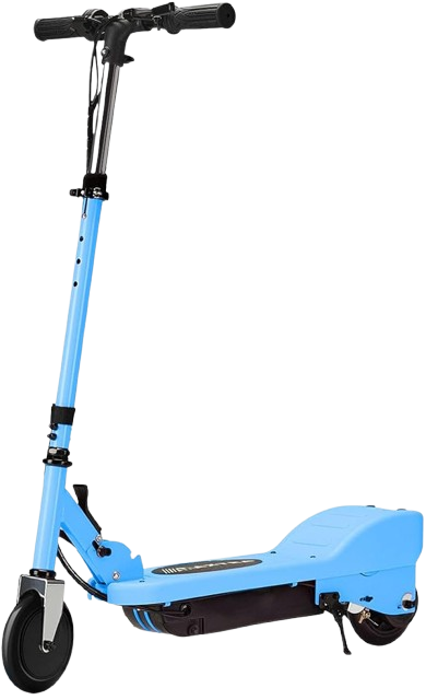 Folding electric scooter Blue Image