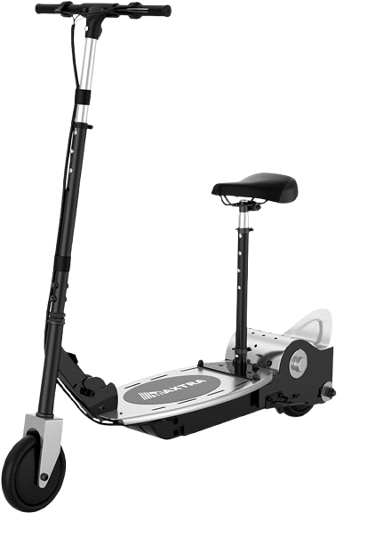 Electric scooter with seat  Black Image