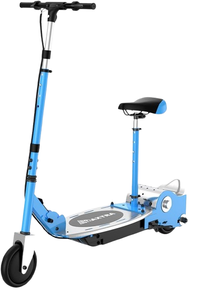 Electric scooter with seat  Blue Image